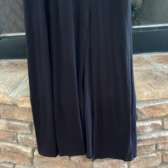 NWT Soprano black and white striped maxi dress with front slit. Large - Picture 5 of 10